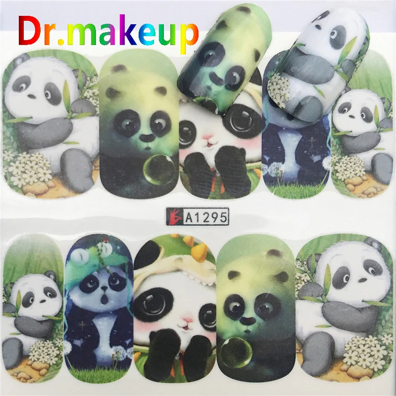 1 шт. DIY тисненые наклейки для переноса воды 3D милые животные дизайн панда бабочка