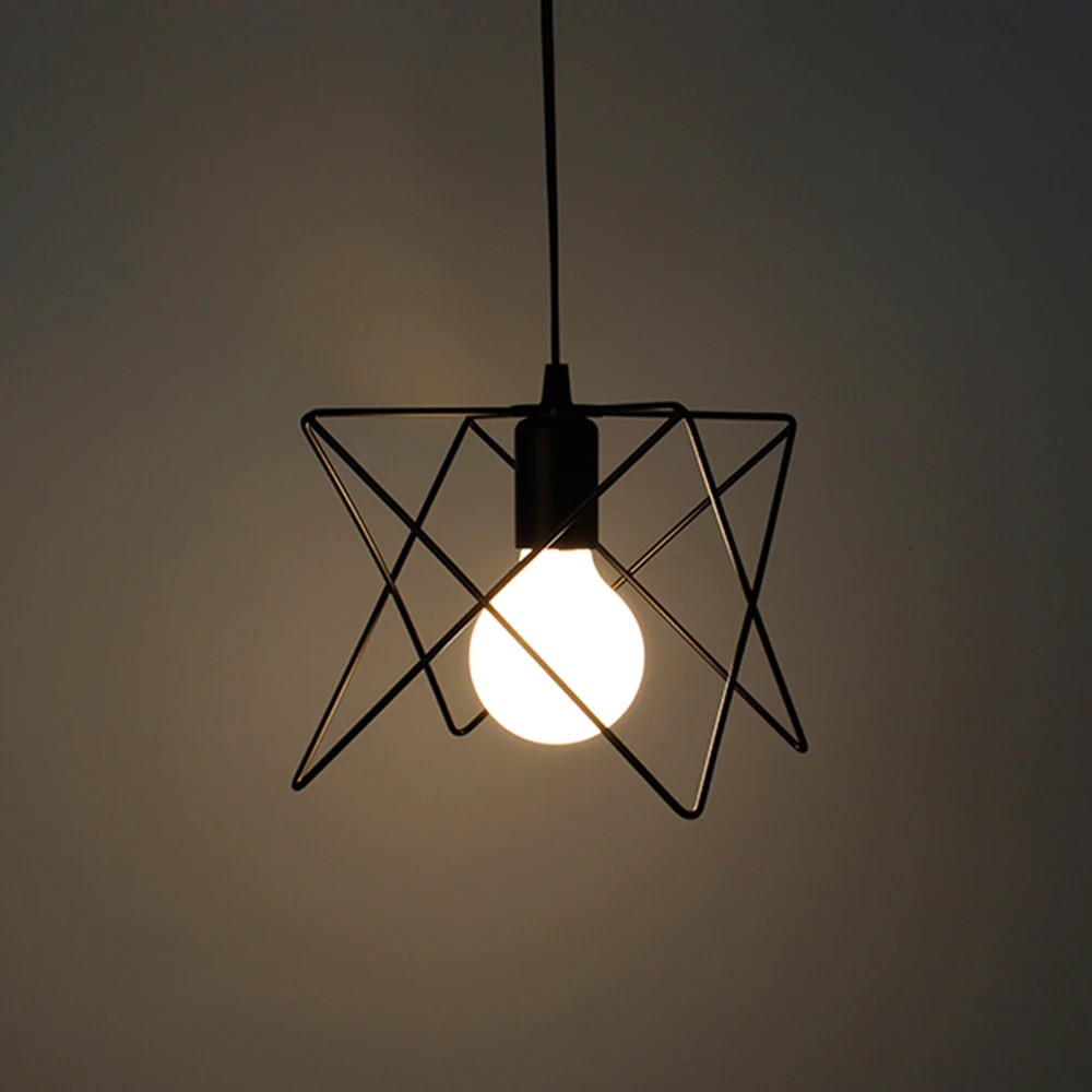 Подвесной светильник абажур для лампы защитный зажим металлическая клетка