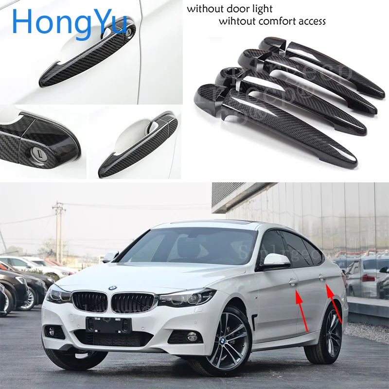 100% real carbon fiber Auto outer door handle cover for BMW 3 series GT 3GT F34 335i 320i 328i 325d 340i 330i 2013-2019