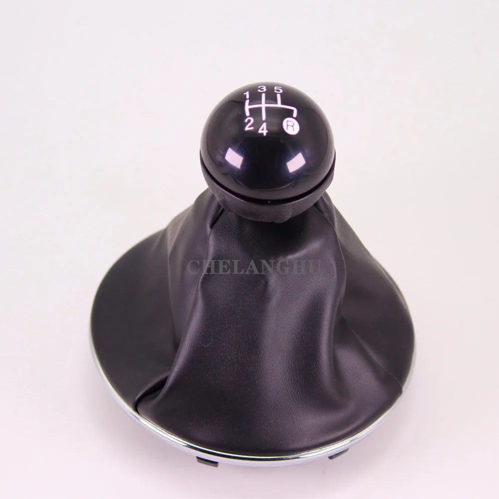 gear shift knob boot 5 Скорость Шестерни ручка переключения уровня кожаные ботинки со вставками для Fiat 500 500C 2007 2008 2009 2010 2011 2012 2013 - Название цвета: gear shift knob boot