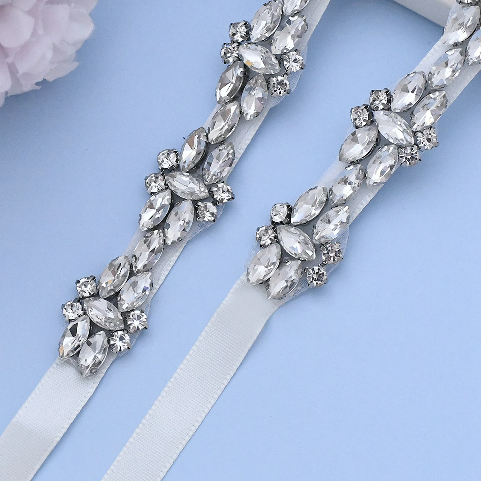 

S333 Silver Diamond Belts For Wedding Bridal Bridesmaid Dresses Bride Accessories Women Prom Evening Dresses Decoration Belt