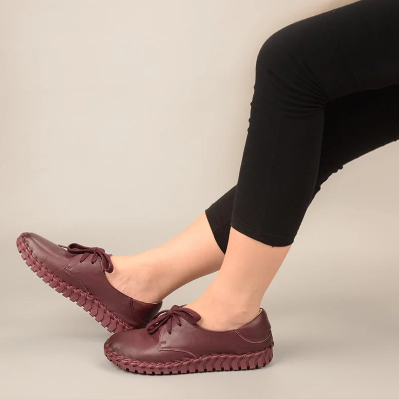 Новинка Женские мокасины из натуральной кожи Лоферы для мам Мягкая обувь отдыха