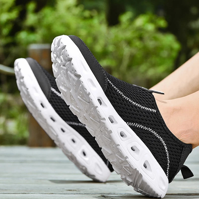 2019 Summer New Mesh Shoes Sports Men's Breathable Outdoor Non-slip Wear-resistant Tennis Casual | Обувь