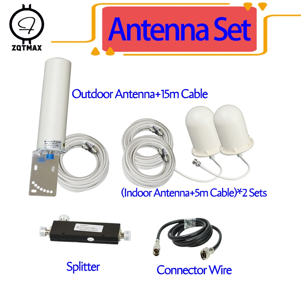 ZQTMAX 2g 3g 4g антенна для усилителя сигнала мобильного телефона 800 850 900 1800 1900 2100 2300 2600