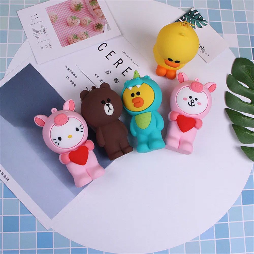 Мини-кошелек с 3D рисунком из силикагеля для монет, милый женский маленький кошелек, сумка для девочек, детский подарок, брелок, сумки, косметичка для хранения
