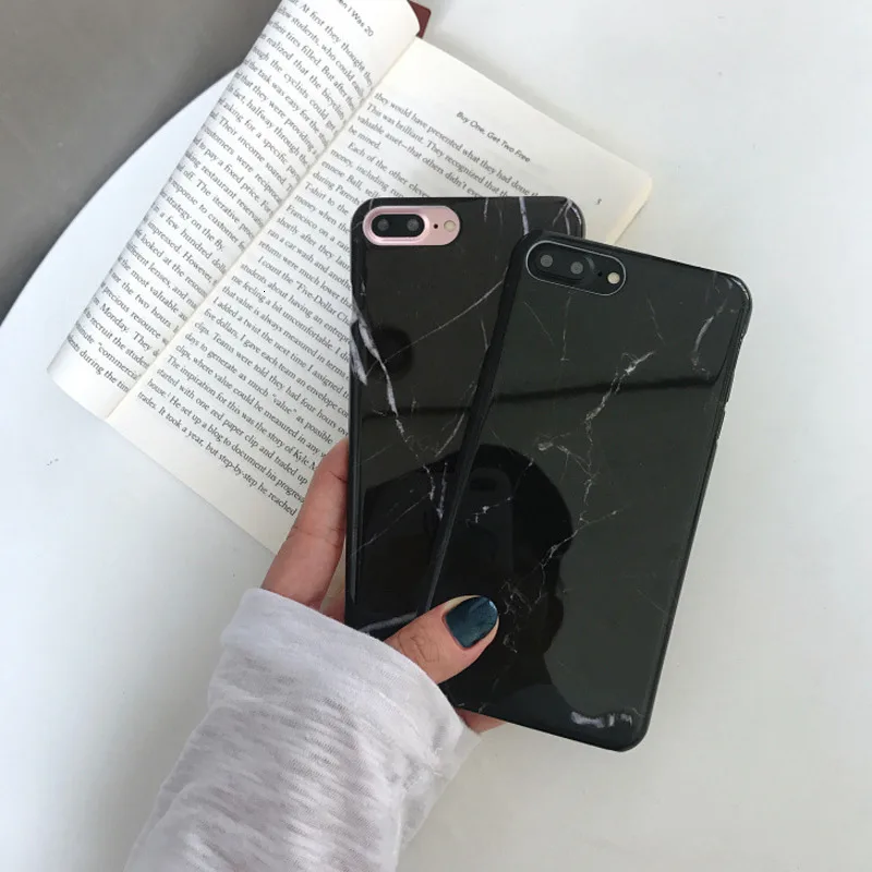 Гладкий минималистичный крутой мраморный Чехол для мобильного телефона iPhone X XS XR