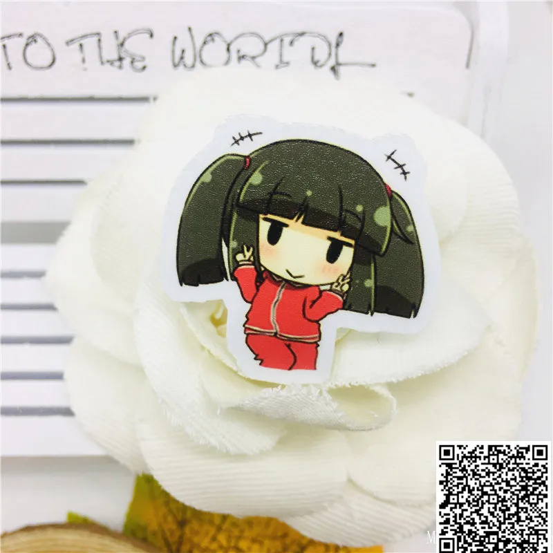 40 шт. милые стикеры в стиле кунг-фу для девушек стайлинга автомобиля велосипеда