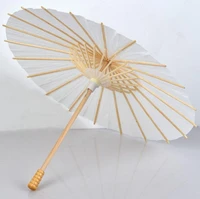 30pcslot chinese craft paper umbrella for wedding photograph accessory party decor white paper long handle parasol wholesale