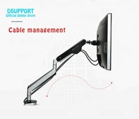 aluminum gas spring full motion desktop monitor holder lcd computer mount arm loading 2 9kgs with two usb port