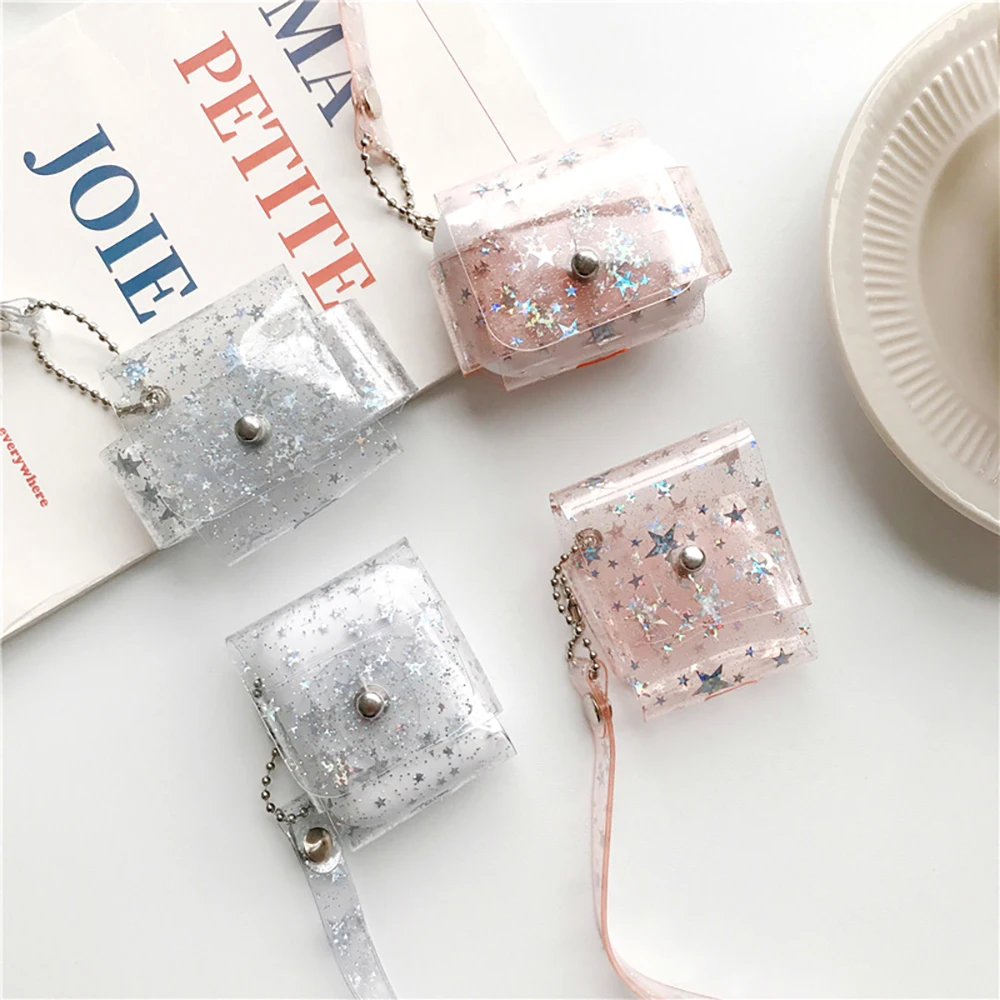 

Colorful Sequins Star Case For Airpods 1 2 Bluetooth Wireless Earphone Bag Cover For Airpods Pro Headset Charging Box Coque