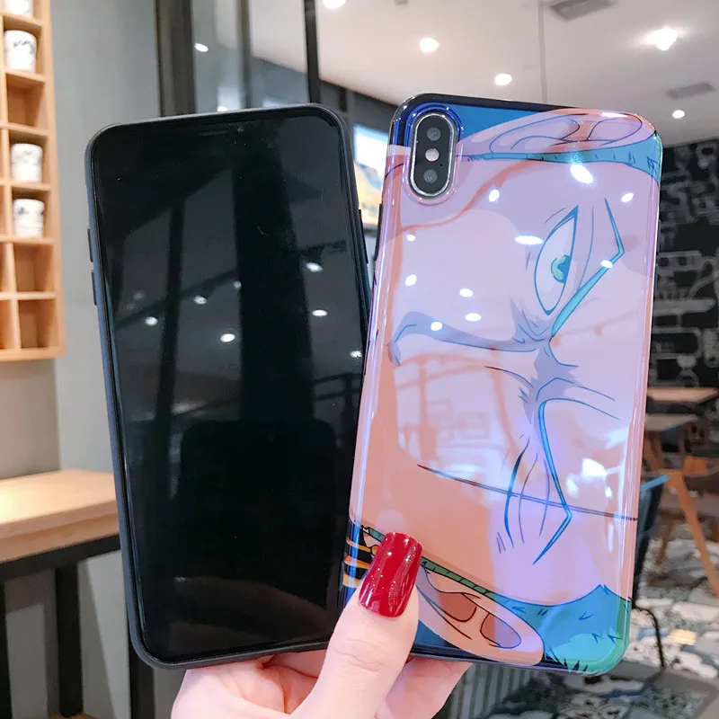 Мультяшный цельный чехол для huawei P20 P30 mate 30 20 pro Nova 5 4 роскошный синий светильник с аниме Луффи Саурон Мягкий силиконовый чехол