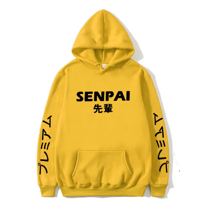 Новые зимние аниме Senpai дизайнерские флисовые мужские толстовки с капюшоном и