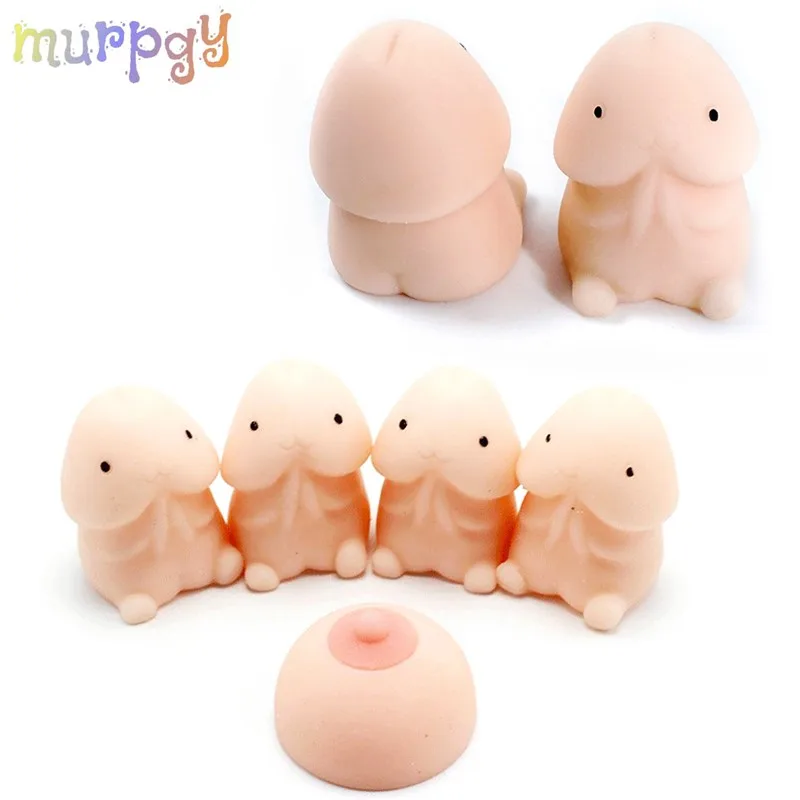 Squishy Penis Dick Shape Toy Squeeze Slow Relax Rising Stress Relief Toys Squish Slow Rebound PU Decompression Pressure Gifts pu slow rebound jumbo squishy whale toys