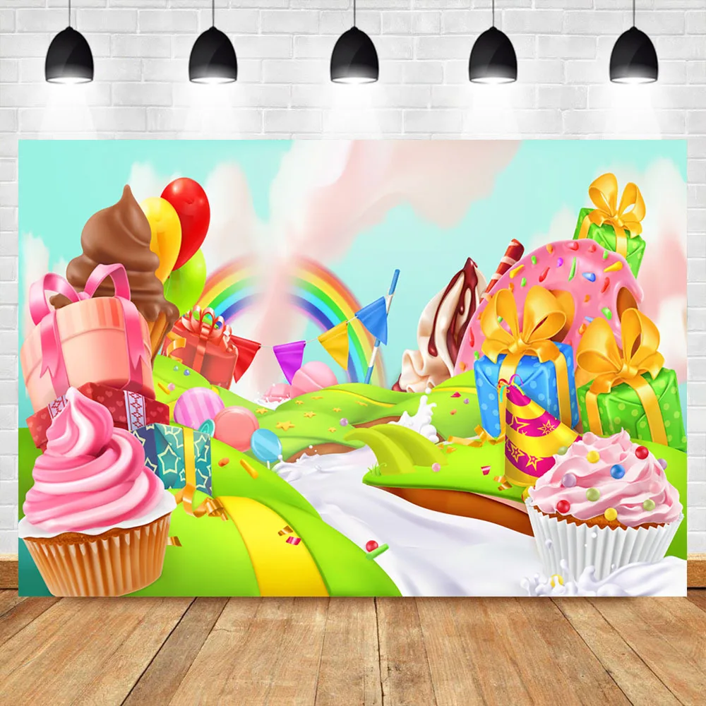 Mocsicka фон для фотосъемки с изображением мороженого сказочный мир десерт остров