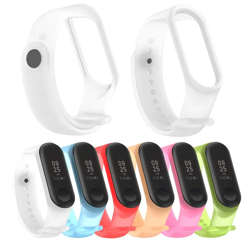 Полупрозрачные силиконовые умные часы сменный ремешок для Xiaomi Mi Band 3 браслеты браслет для Xiaomi Mi группа 4