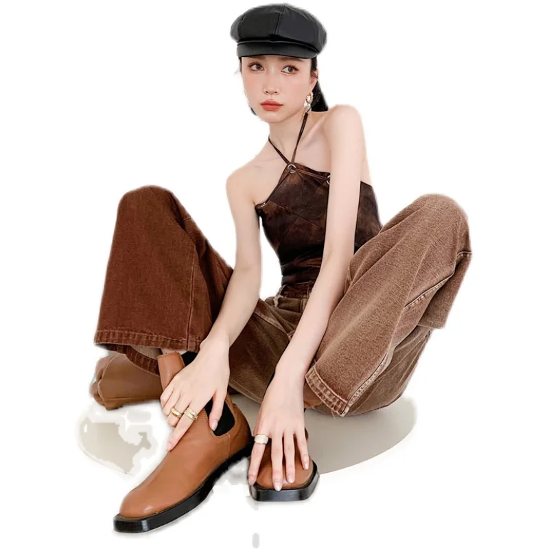 

LANMREM Women Street Design With Asymmetric Texture Long Pants Temperament Loose Fit Fashion Tide Summer Autumn 2P3015