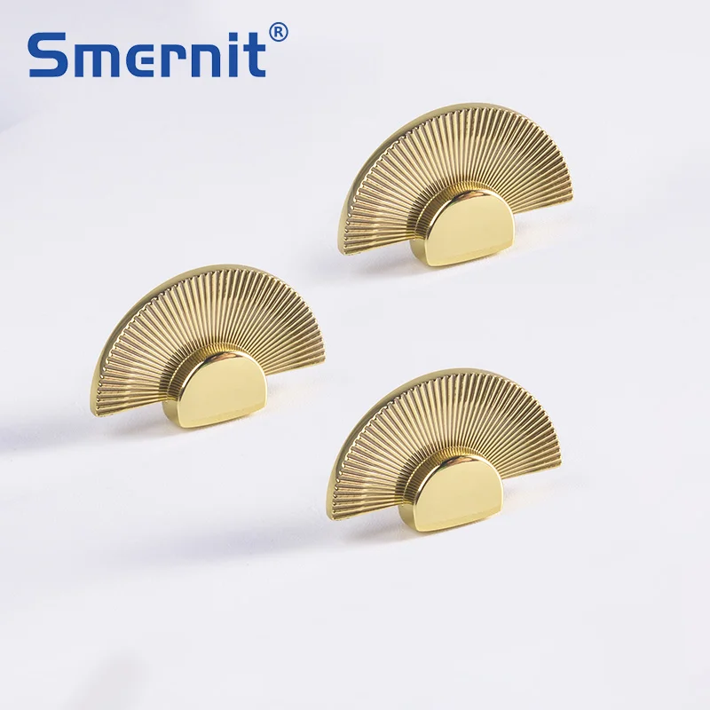 2pcs creative sector brass door handles nordic furniture handles and knobs for cabinet kitchen cupboard drawer pulls hardware free global shipping