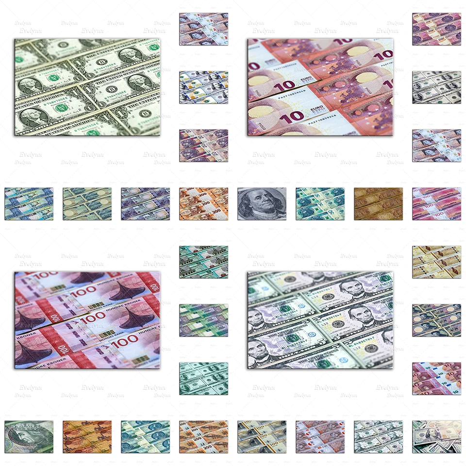 100 датская крона Европейский узор 20 польский злотый долларов деньги Коллекция