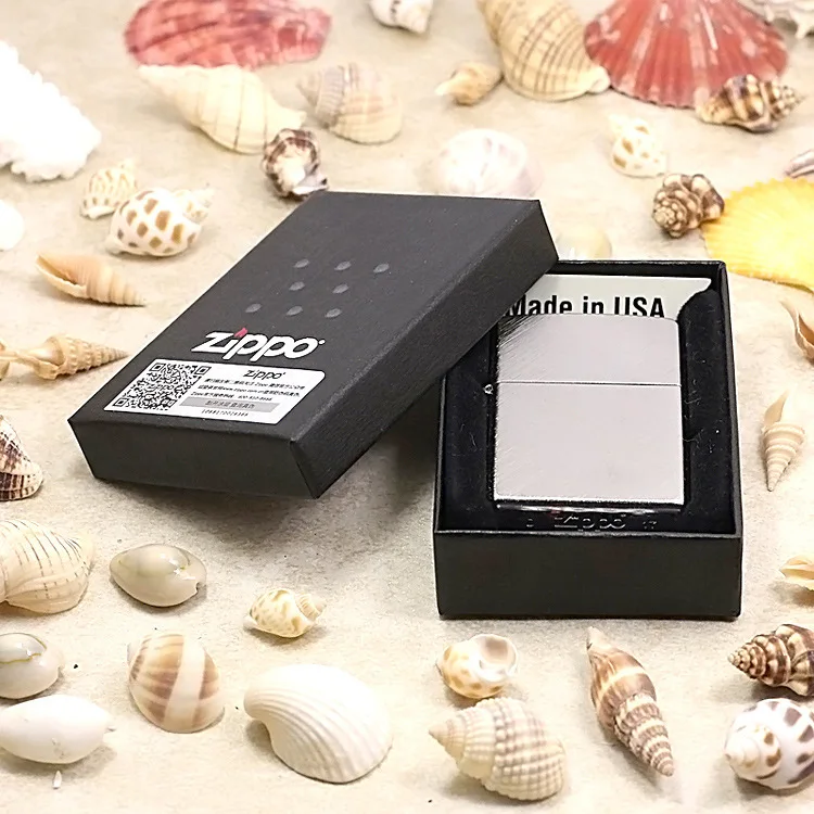 

Genuine Zippo oil lighter copper windproof Twill line cigarette Kerosene lighters Gift With anti-counterfeiting code