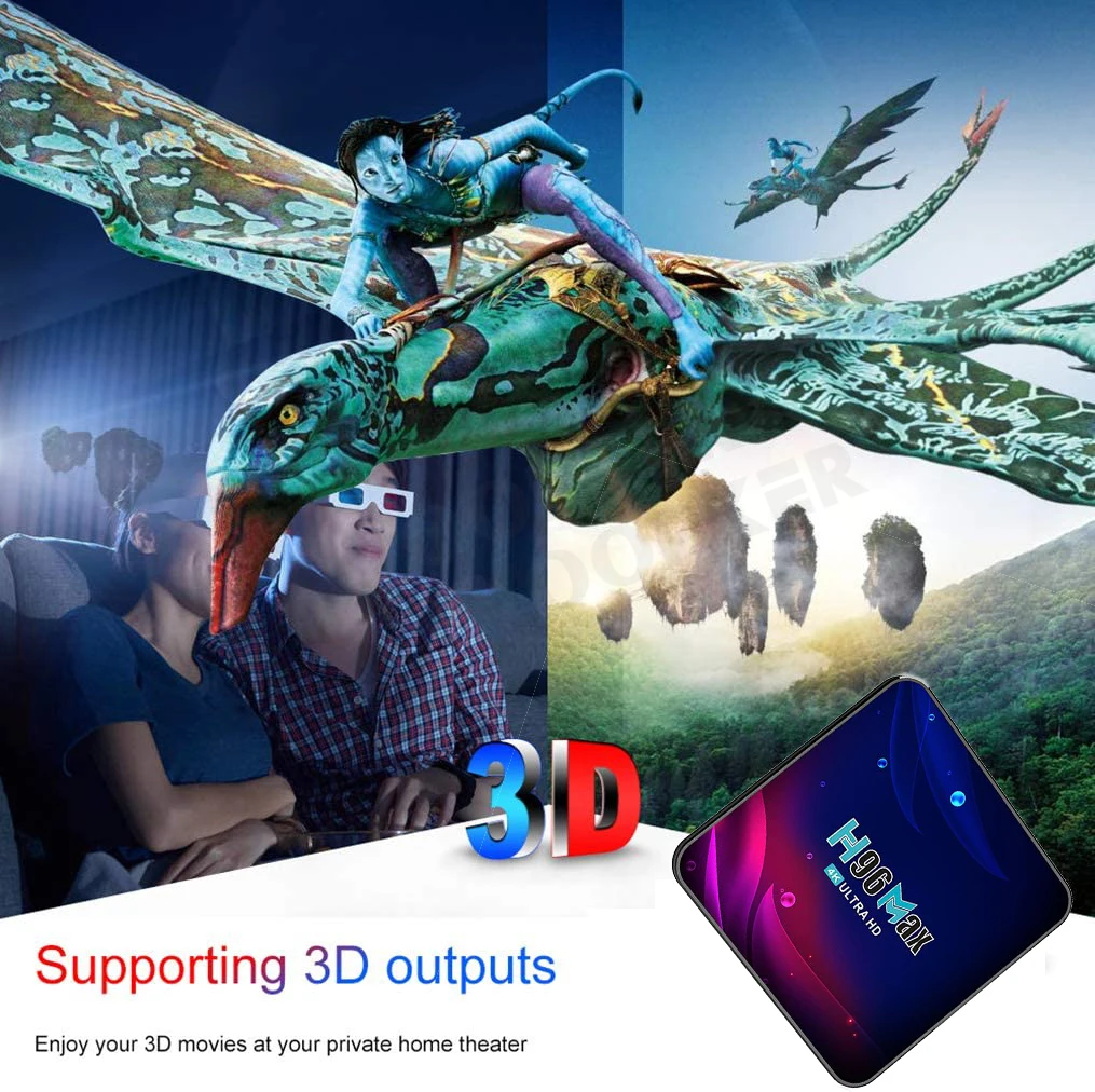 H96 MAX V11 тв приставка андроид 11 4G 64GB к 2021 4K RK3318 Rockchip tv box android WIFI телевизору Гугл голос