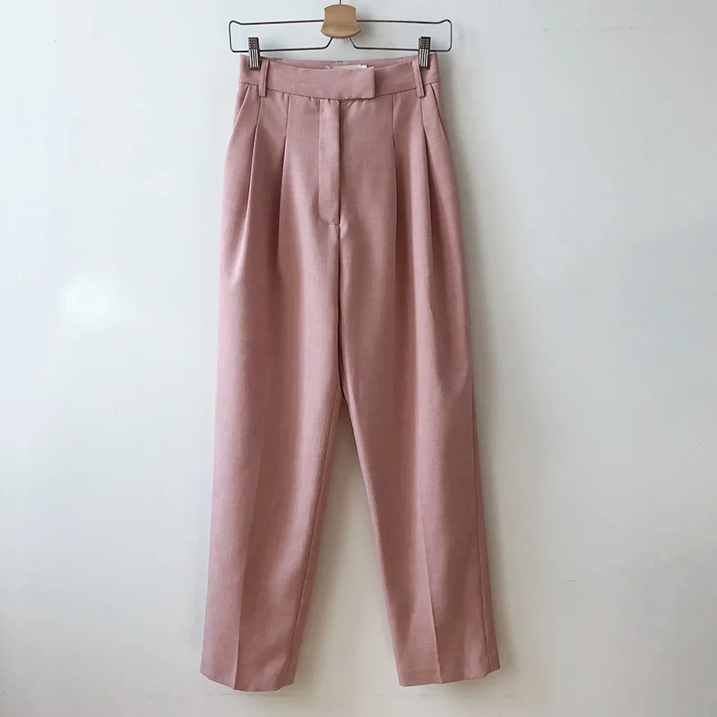 Брюки женские Костюмные с завышенной талией модные офисные штаны-султанки