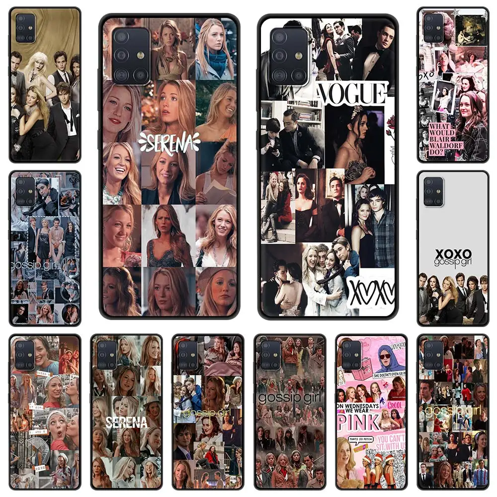 

Gossip Girl Classic TV Show For Samsung Galaxy A51 A71 A21S A12 A11 A31 A52 A41 A52 A32 5G A72 A01 A02S Phone Case Black Cover