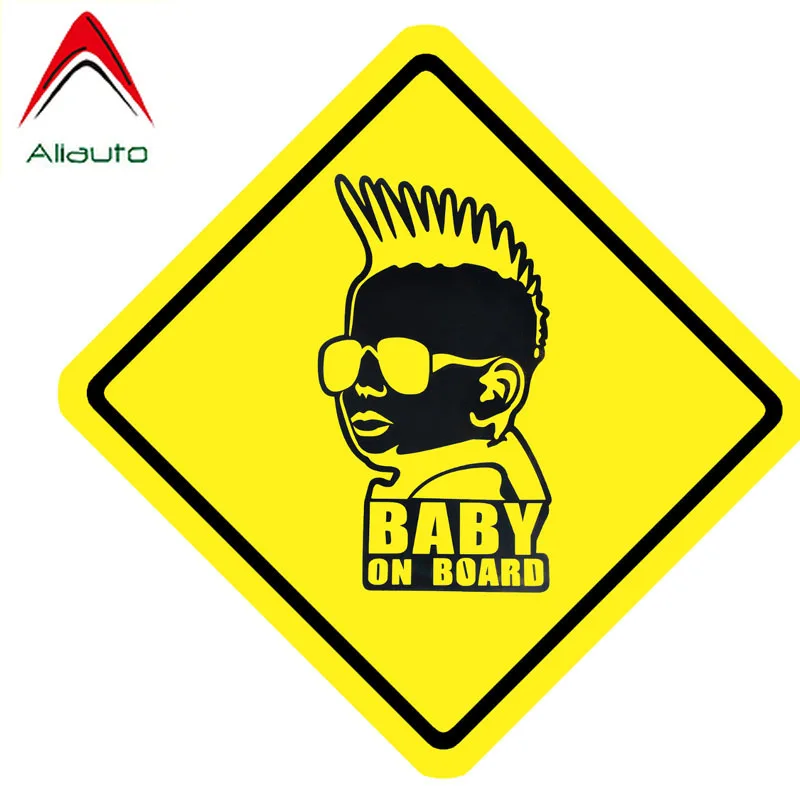 Забавная Автомобильная наклейка Aliauto украшение Baby on Board индивидуальная из ПВХ