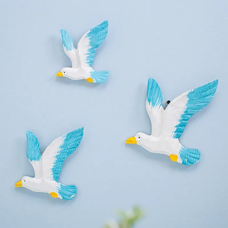 Настенный подвесной фон из смолы для спальни офиса и дома 3 шт.|Ракушки морские