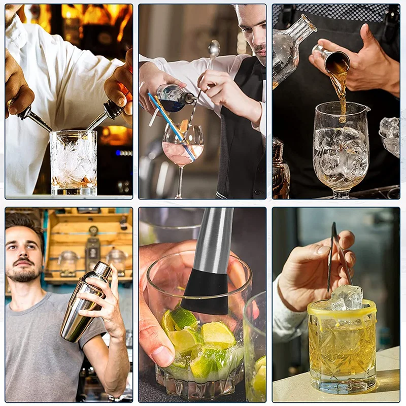 Набор коктейльных шейкеров набор для приготовления коктейлей 750 мл из