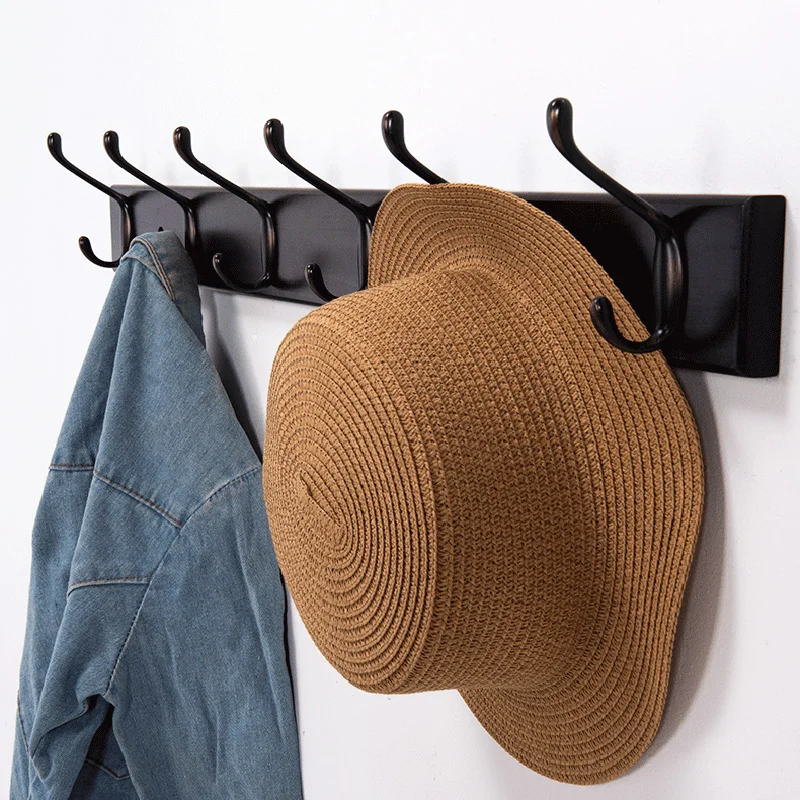 

9 Pcs Heavy Duty Coat Wall Hooks Retro Hanger Double Pole for Hat with 20 Screws PR Sale