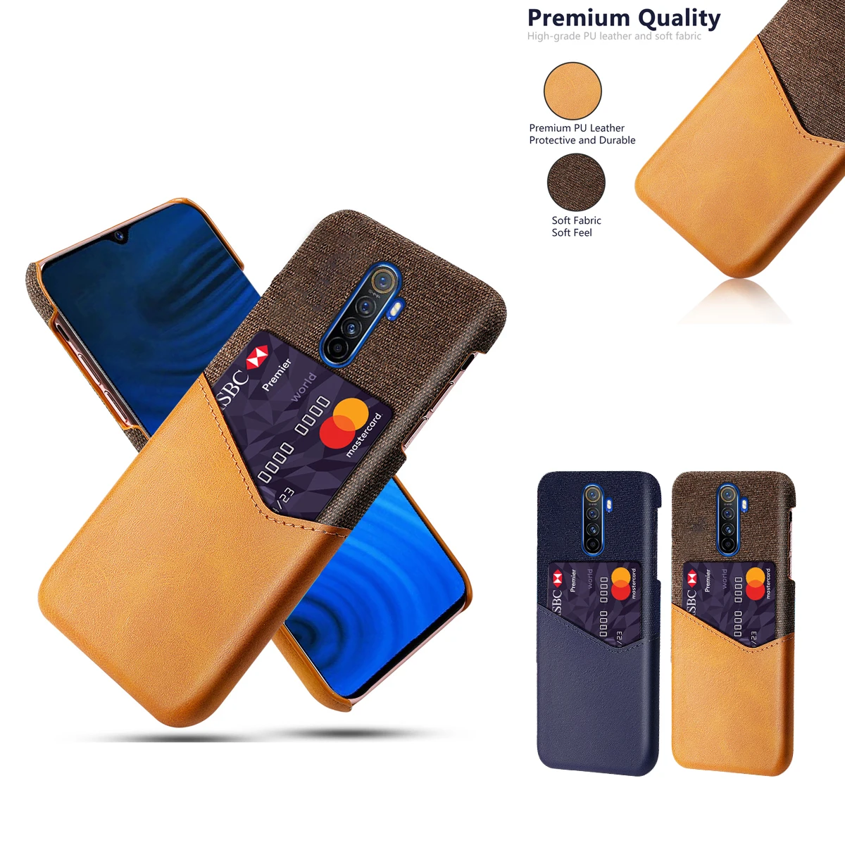 Для Oppo Realme X2 Pro Чехол для задней панели ультратонкий из искусственной кожи и