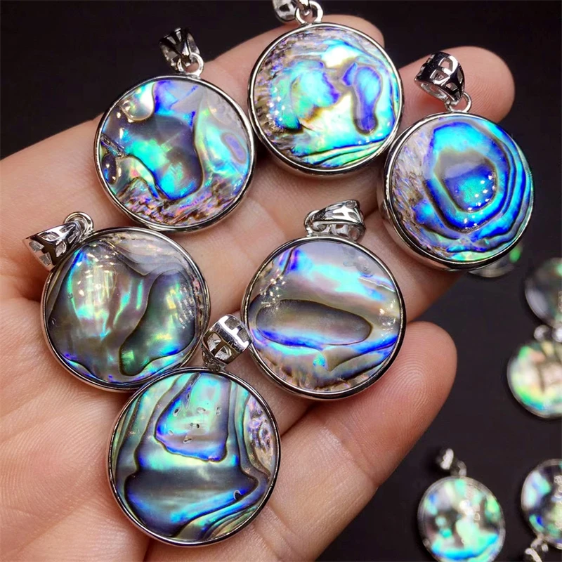 

1PC Natural 20mm Abalone Shell Pendants Charms Mother of Pearl Shell for DIY Jewelry Making Fishtail Seashell Gift