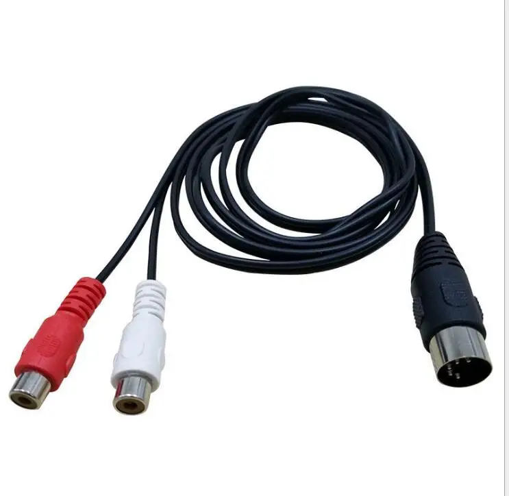 MIDI DIN 5P Male to 2 RCA Phono Female Socket Jack MF аудио кабель 0 5 м | Компьютеры и офис