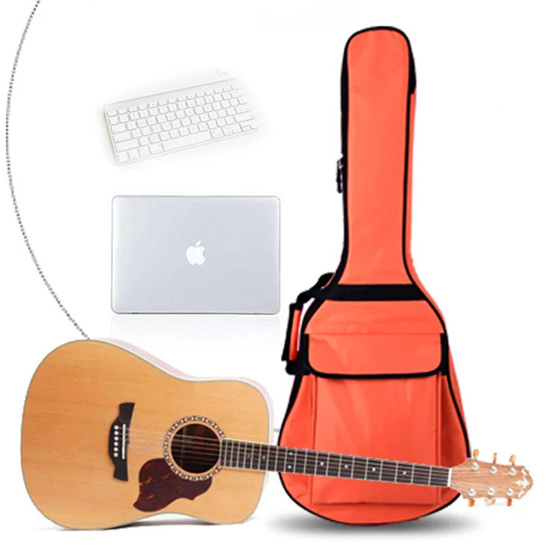 scione verdickt folk akustische gitarre tasche 363941 zoll klassische elektrische gitarre tasche hülse rucksack klavier tasche gitarre zubeh