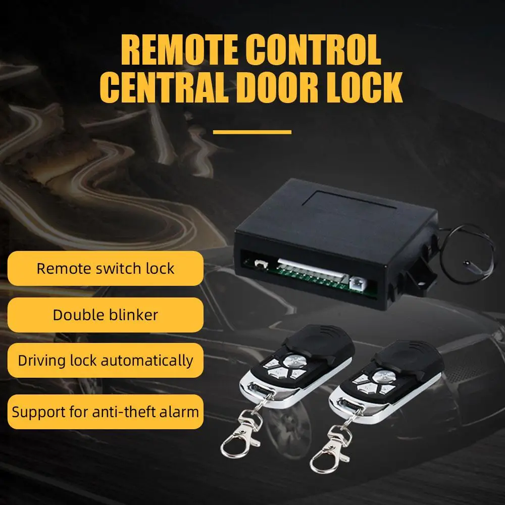 

Vehemo 2PC Remote Control + 4PC Motor Central Control Motor Remote Lock Car Keyless Entry for Anti-Stuck Central Lock 2020