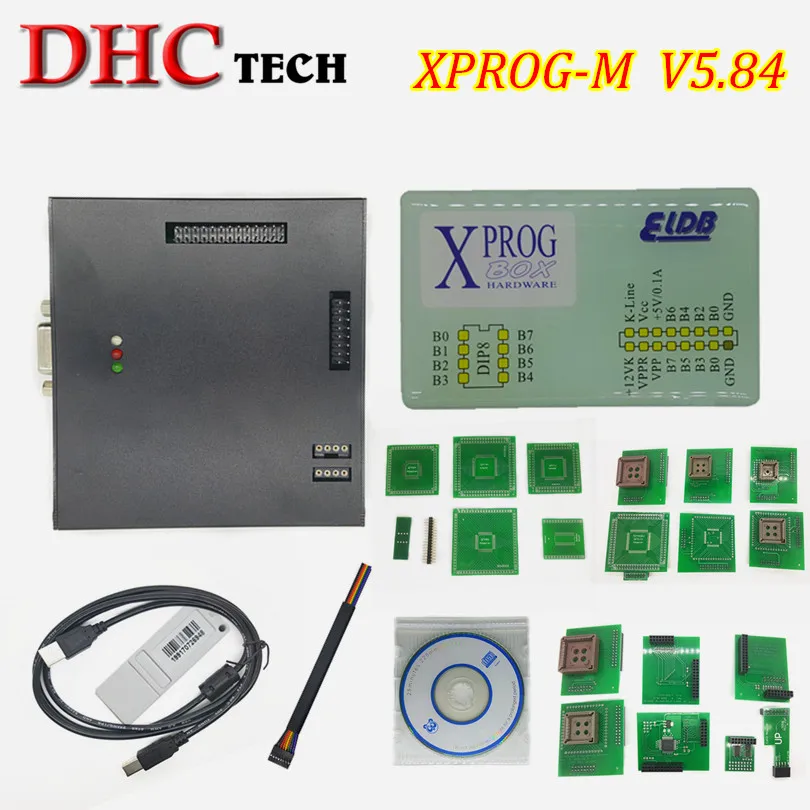 Новейший Авто ecu чип тюнинг программатор XPROG-M V5.84/V5.74/V5.70 с USB Dongle V5.55 (без usb-ключа)