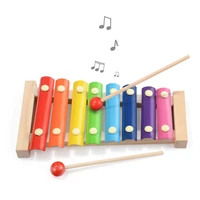 wooden music instrument montessori children s educational early wooden xylophone toys hand knocking piano gift for child