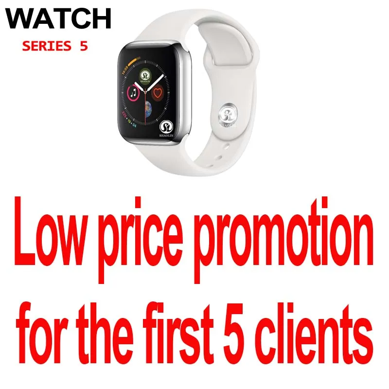 White-Only 5 pcs Скидка 50% на 42 мм умные часы серии 4 часы Push Message Bluetooth подключение для Android телефона IOS apple iPhone 5 7 8 X Smartwatch - Цвет: White-Only 5 pcs
