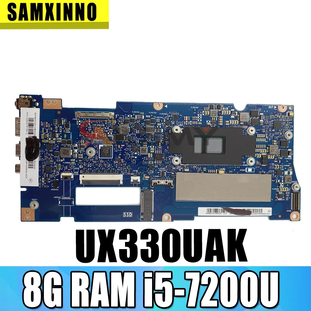 

Новинка материнская плата для ноутбука 90MB0CW0-R00060 для Asus UX330UAK UX330UA UX330U U3000U материнская плата W/ 8G RAM i5-7200U SR2ZU