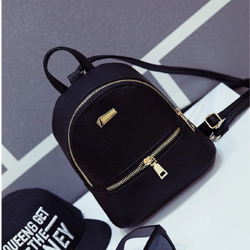 Фирменный дизайн модный женский рюкзак женская черная сумка из искусственной