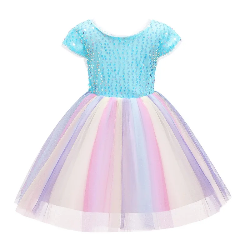 

Crown Unicorn Party Dress Girl Dress For Kids Christmas Costume Halloween Children Princess Dress Girls Birthday Dress 6 8 Years