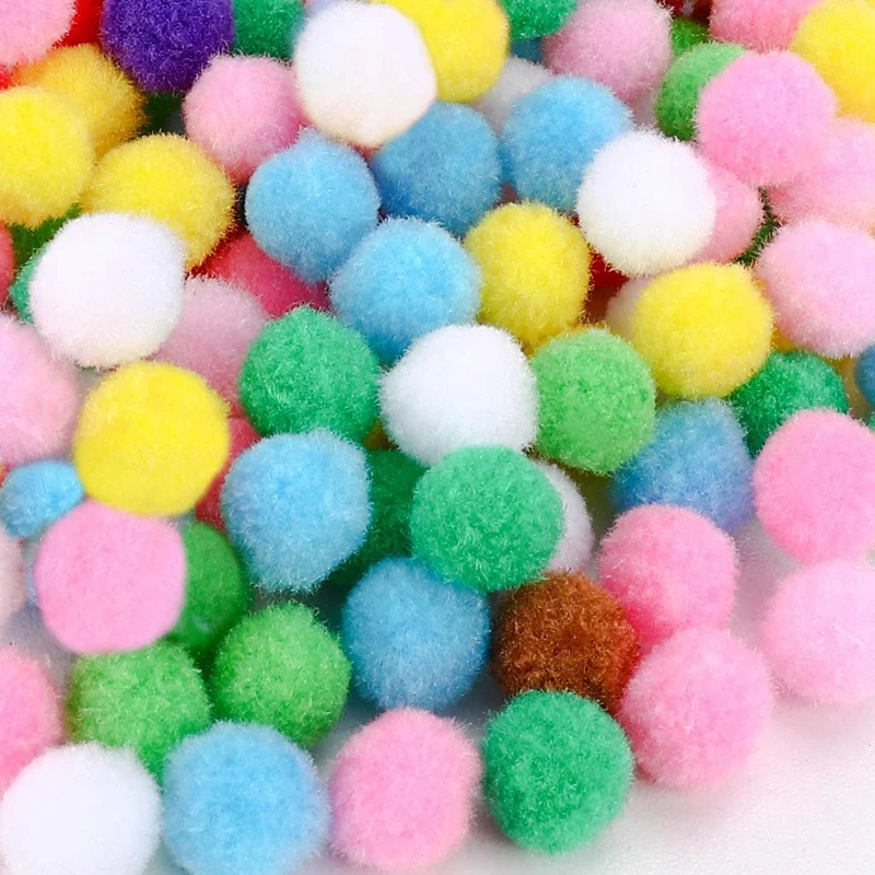 

Pompoms Colourful Pompom Fluffy Plush Balls for Christmas Decor DIY