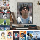 Плакат Диего Марадона, картины со звездами футбола, плакат, легенда о футболе, суперзвезда, Картина на холсте, настенное искусство, декор комнаты, спортивный плеер