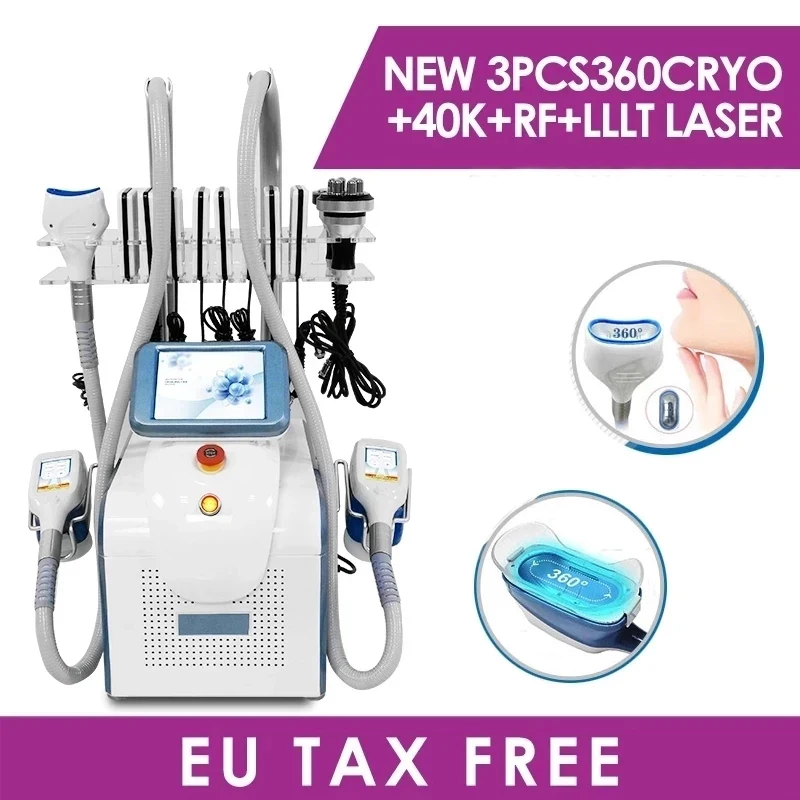 

Портативная кавитационная машина для замораживания жира на 360 °, устройство для похудения и потери веса, Антицеллюлитный растворяющий Масс...