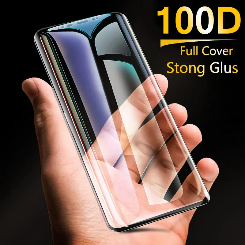 

Изогнутое закаленное стекло для Samsung Galaxy S8 S9 Plus Note 9 8, Защита экрана для Samsung A8 A6, защитное стекло
