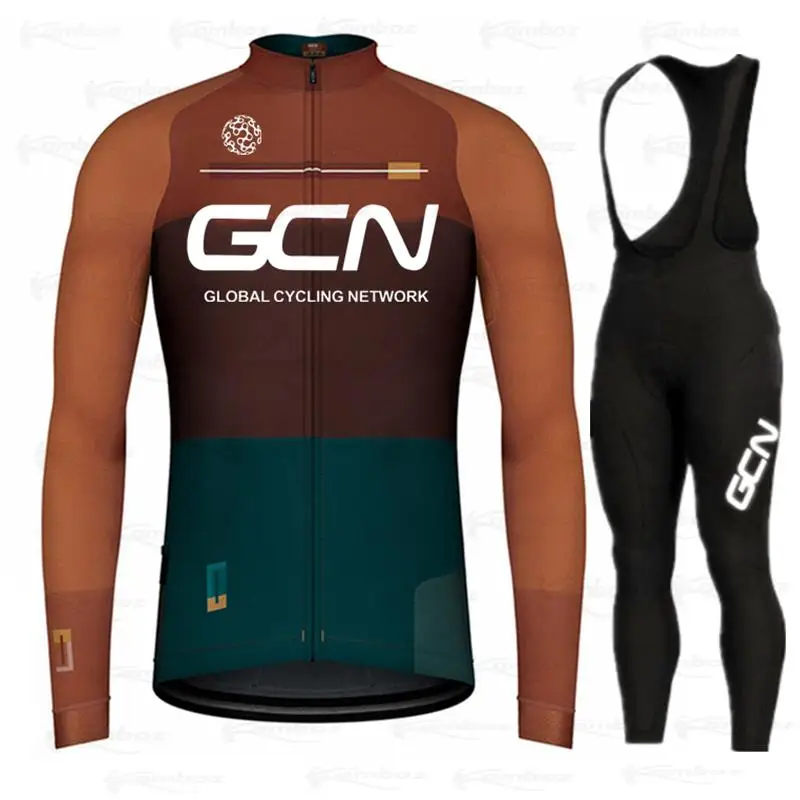2021 GCN команда Осень Велоспорт Джерси комплект с длинным рукавом горный велосипед
