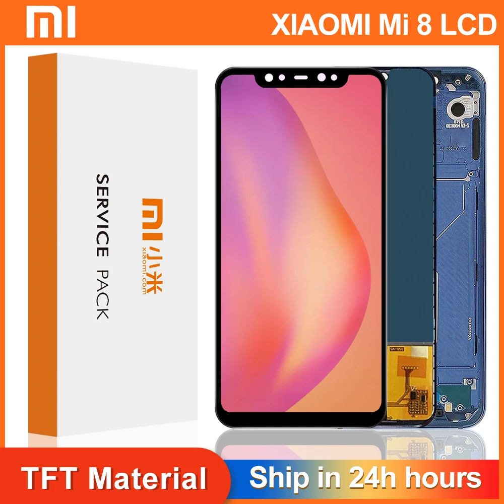 ЖК дисплей 6 21 ''для Xiaomi MI 8 с сенсорным экраном и дигитайзером в сборе запасные
