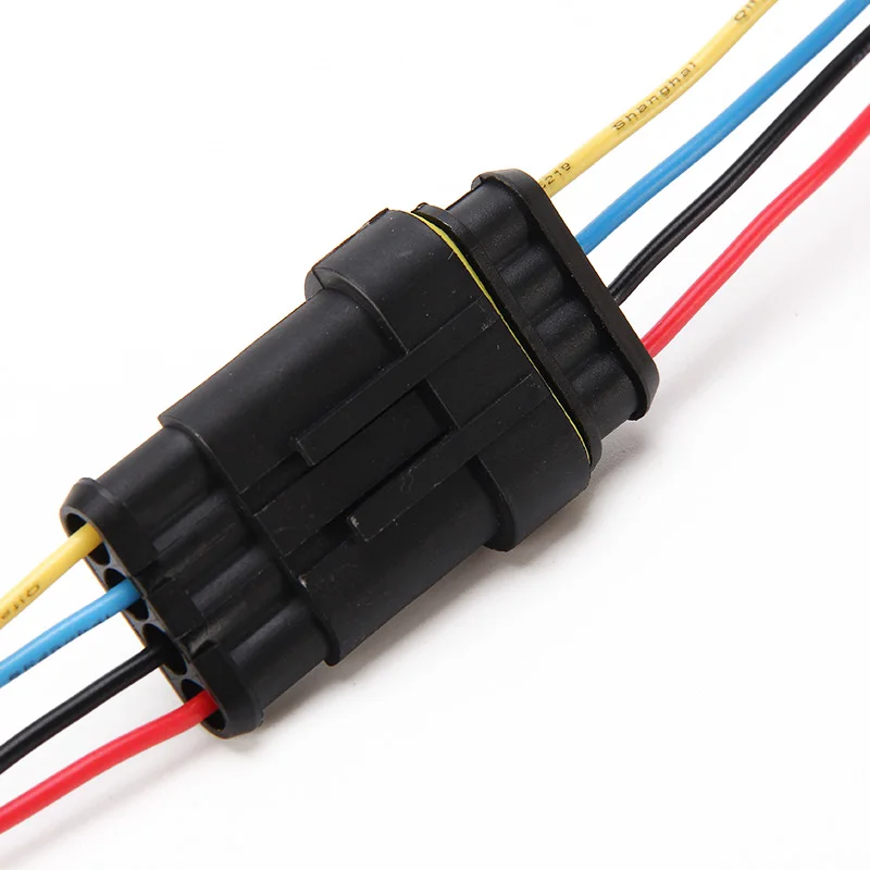 Набор 4-контактных штекеров водонепроницаемое уплотнение для электрического