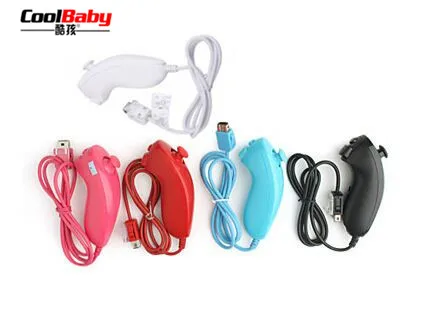 1 шт. 6 цветов цветной нунчак пульт дистанционного управления для NINTENDO Wii черный usb