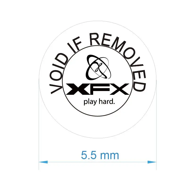 

40000 шт. 5,5 мм XFX VOID, если удалить ломкие наклейки V60